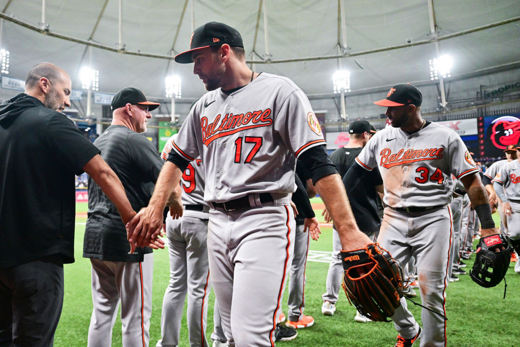 orioles celebrate grey