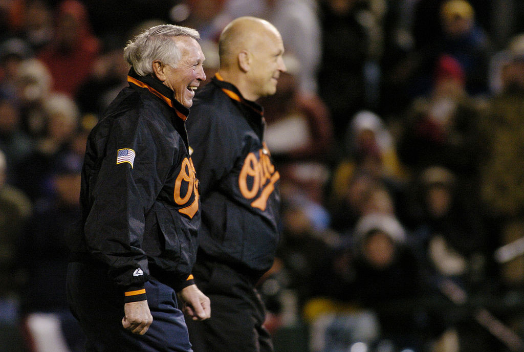 Brooks Robinson and Cal Ripken Jr.