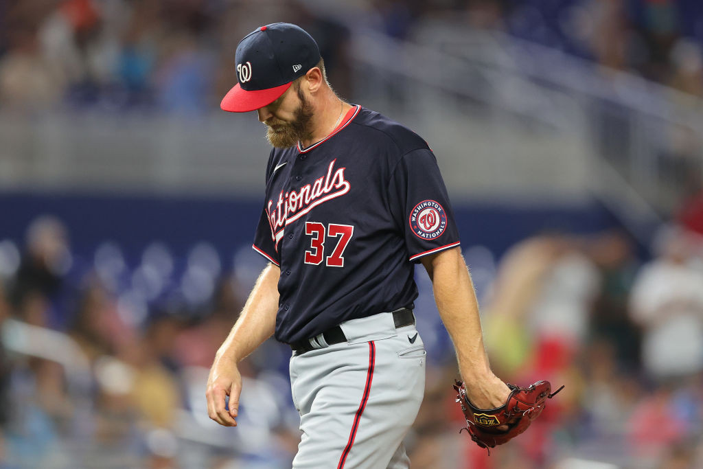 Stephen Strasburg blue jersey