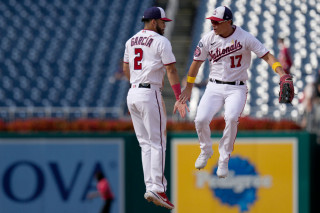 Garcia and Call white jerseys