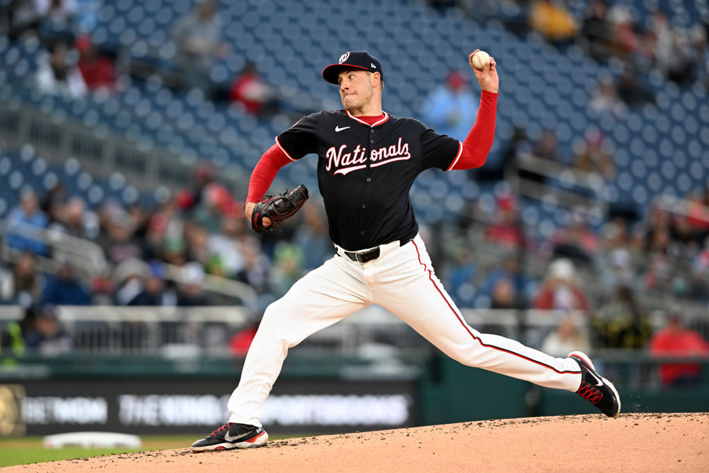 Corbin pitching blue