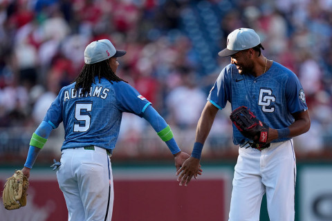 Abrams and Wood celebrate