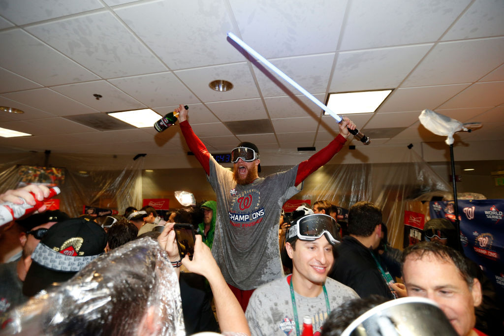 Sean Doolittle World Series celebration