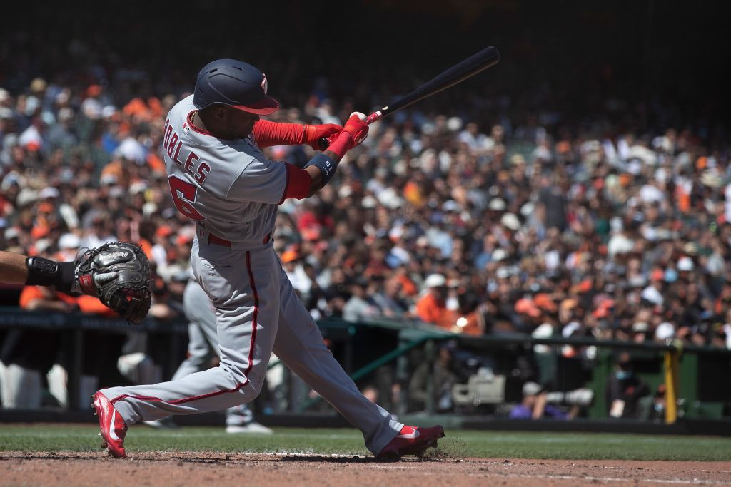 Victor Robles swing gray