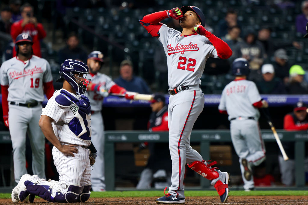 Juan Soto homer celebration gray