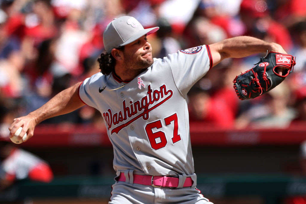 Kyle Finnegan throw gray Mothers Day cap