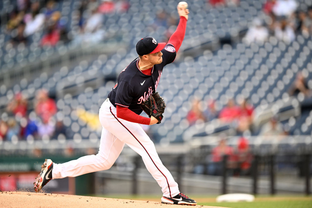 Patrick Corbin throwing blue home