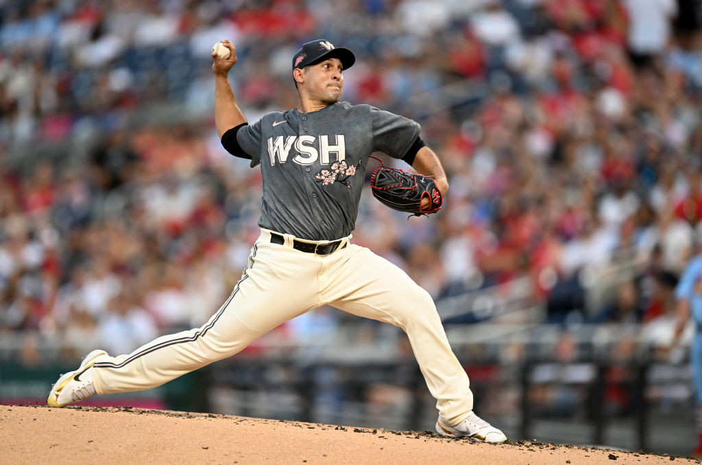 Paolo Espino bloom day jersey pitching