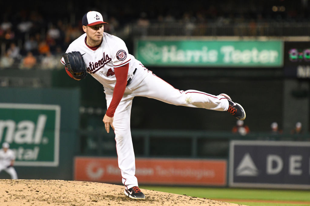 Patrick Corbin throwing white