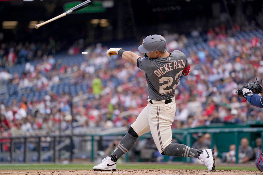 Corey Dickerson swing cherry blossom