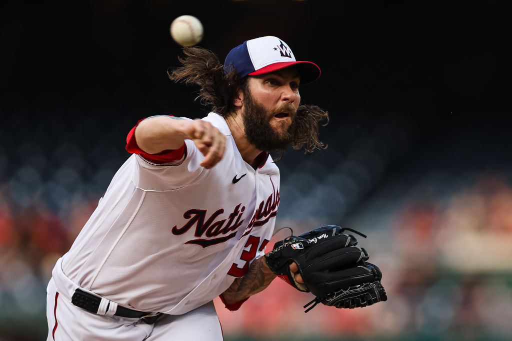 Trevor Williams pitching from stretch.