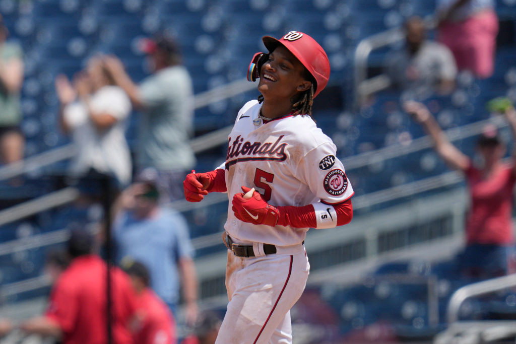 CJ Abrams runs smiles white walkoff