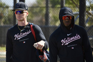 Robert Hassell III Victor Robles spring training