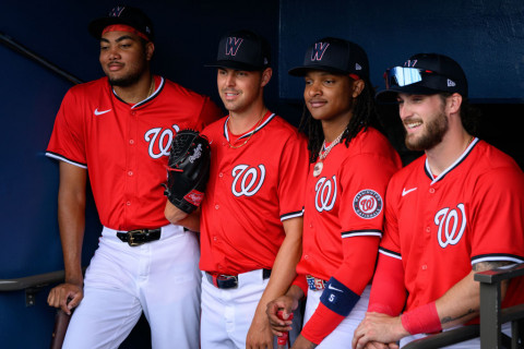 Wood, Gore, Abrams and Crews pose for a photo