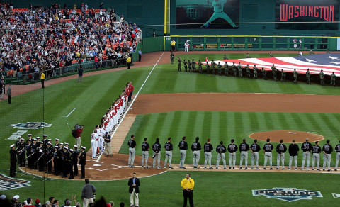 Nats home opener April 14, 2005
