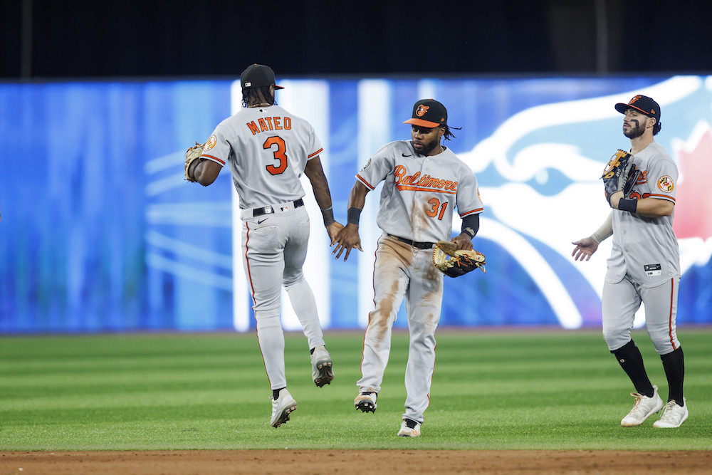 orioles celebrate gray