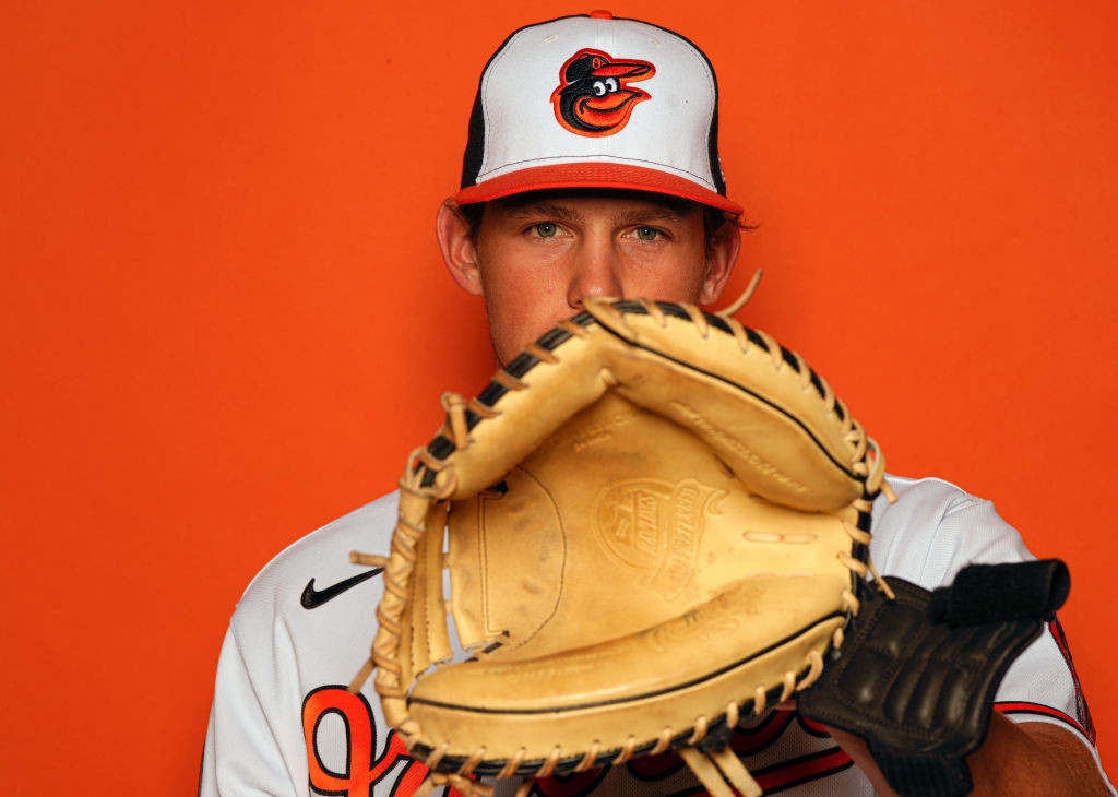 Adley Rutschman white catch photo day