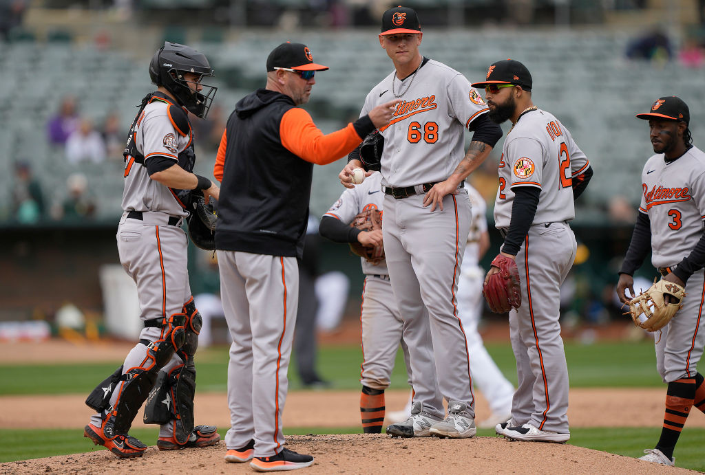 Orioles mound visit gray 