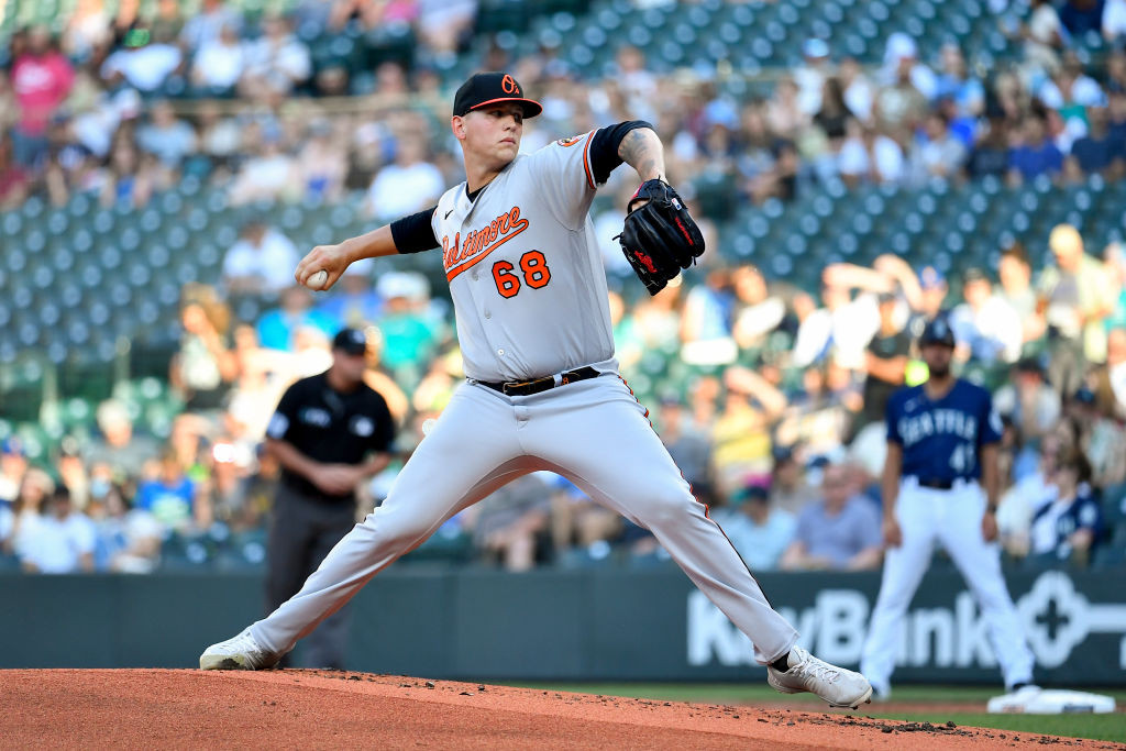 Tyler Wells pitching gray