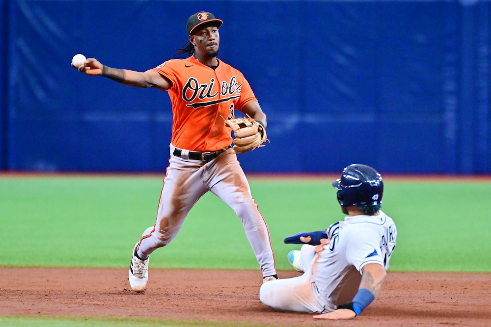 jorge mateo throws orange