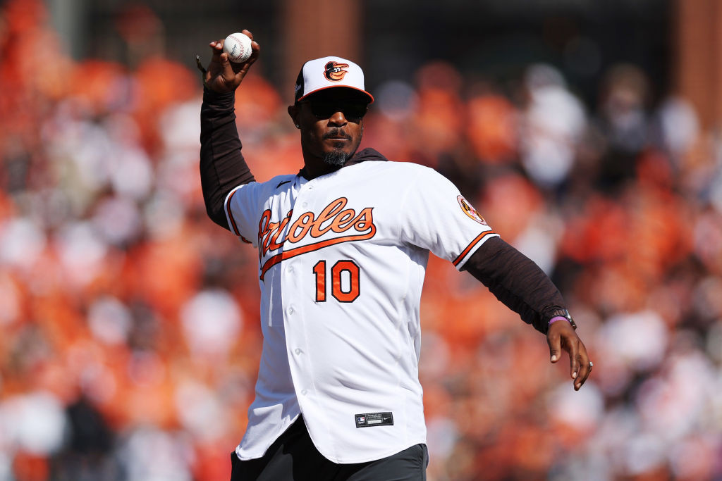 Adam Jones first pitch