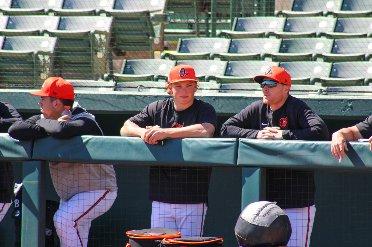 Jackson-Holliday-Spring-training-dugout