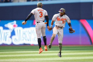 Mullins and Mateo celebrate