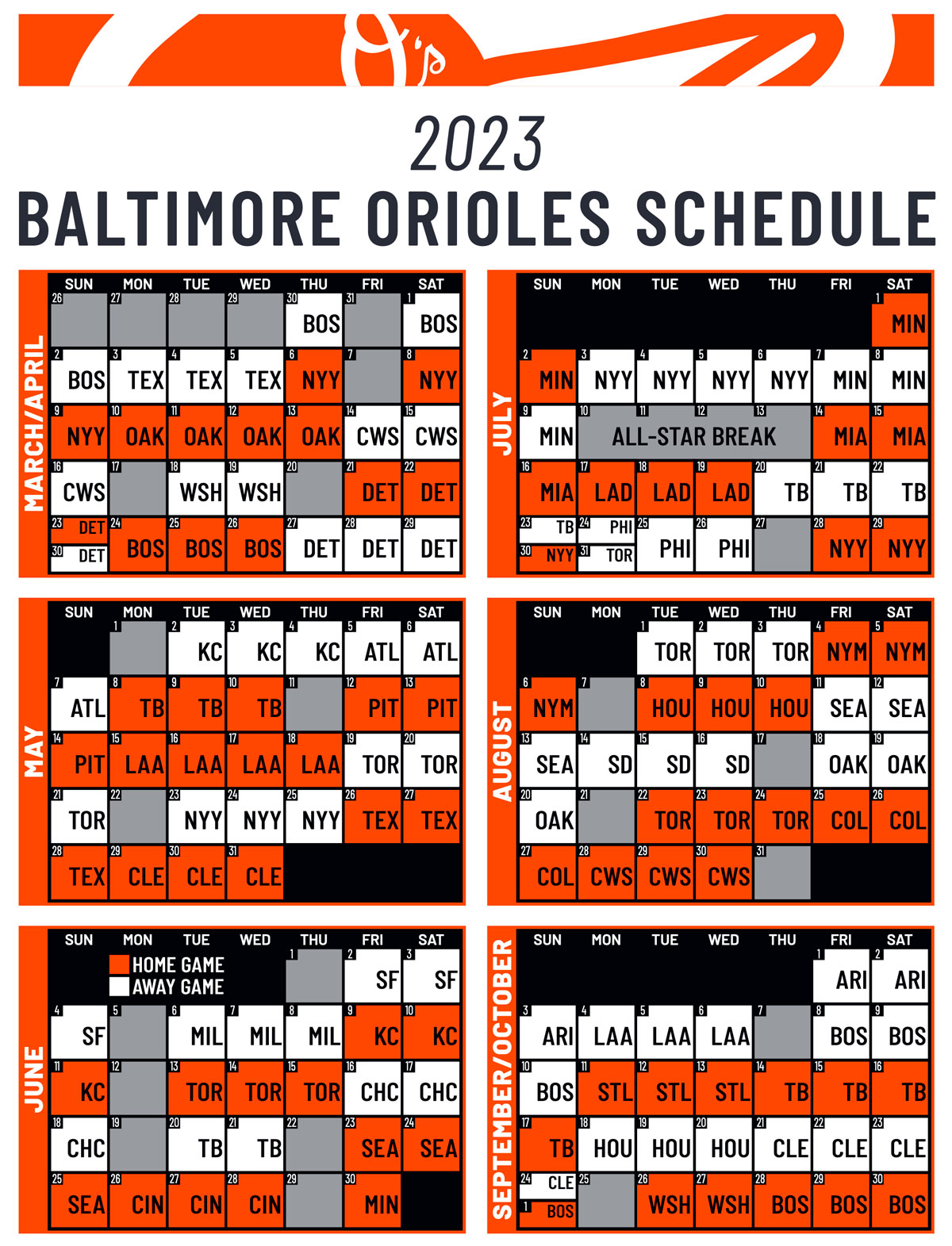 Orioles release 2023 schedule - Blog